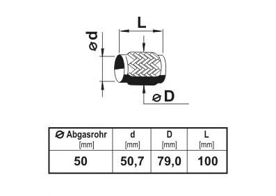 ERNST 460026 Гофрированная труба, выхлопная система; Гофрированная труба, выхлопная система для VOLKSWAGEN GOLF (Фольксваген Голф) ERNST 460026 Гофрированная труба, выхлопная система; Гофрированная труба, выхлопная система для VOLKSWAGEN GOLF (Фольксваген Голф)