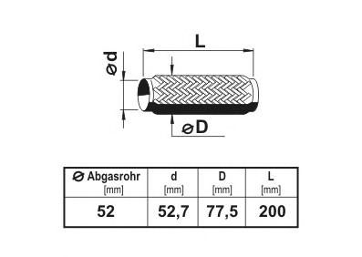 ERNST 460040 Гофрированная труба, выхлопная система; Гофрированная труба, выхлопная система для NISSAN JUKE (Ниссан Джук) ERNST 460040 Гофрированная труба, выхлопная система; Гофрированная труба, выхлопная система для NISSAN JUKE (Ниссан Джук)