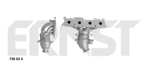 ERNST 758024 Катализатор; Катализатор коллектора для CITROËN C4 GRAND PICASSO I (CитроËн С4 гранд пикассо1) ERNST 758024 Катализатор; Катализатор коллектора для CITROËN C4 GRAND PICASSO I (CитроËн С4 гранд пикассо1)