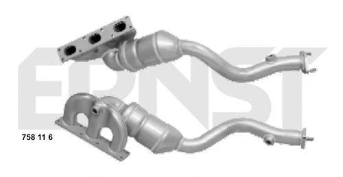 ERNST 758116 Катализатор; Катализатор коллектора для BMW Z4 (Бмв Z4) ERNST 758116 Катализатор; Катализатор коллектора для BMW Z4 (Бмв Z4)