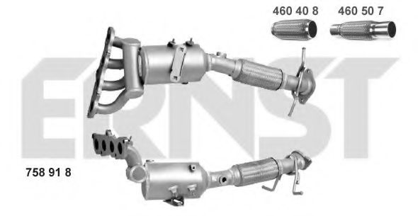 ERNST 758918 Катализатор; Катализатор коллектора для MAZDA AXELA (Мазда Аxэла) ERNST 758918 Катализатор; Катализатор коллектора для MAZDA AXELA (Мазда Аxэла)
