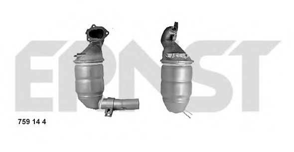 ERNST 759144 Катализатор для FIAT 500 C (Фиат 500 c) ERNST 759144 Катализатор для FIAT 500 C (Фиат 500 c)