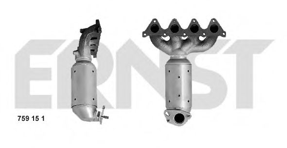 ERNST 759151 Катализатор; Катализатор коллектора для HYUNDAI LAVITA (Хендай Лаvита) ERNST 759151 Катализатор; Катализатор коллектора для HYUNDAI LAVITA (Хендай Лаvита)