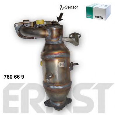 ERNST 760669 Катализатор; Катализатор коллектора для TOYOTA IQ (Тойота/тоета Иq) ERNST 760669 Катализатор; Катализатор коллектора для TOYOTA IQ (Тойота/тоета Иq)