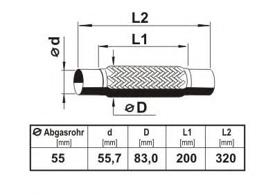 ERNST 460118 Гофрированная труба, выхлопная система; Гофрированная труба, выхлопная система для HYUNDAI COUPE (Хендай Cоупэ) ERNST 460118 Гофрированная труба, выхлопная система; Гофрированная труба, выхлопная система для HYUNDAI COUPE (Хендай Cоупэ)
