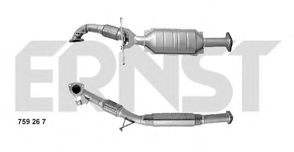 ERNST 759267 Катализатор для VOLVO XC90 I (Вольво Xc90 1) ERNST 759267 Катализатор для VOLVO XC90 I (Вольво Xc90 1)