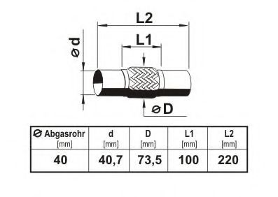 ERNST 460149 Гофрированная труба, выхлопная система; Гофрированная труба, выхлопная система для KIA PICANTO (Киа Пиканто) ERNST 460149 Гофрированная труба, выхлопная система; Гофрированная труба, выхлопная система для KIA PICANTO (Киа Пиканто)