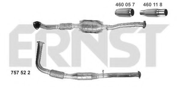 ERNST 757522 Катализатор для LAND ROVER DEFENDER (Ленд ровер/лэнд ровер Дэфэндэр) ERNST 757522 Катализатор для LAND ROVER DEFENDER (Ленд ровер/лэнд ровер Дэфэндэр)