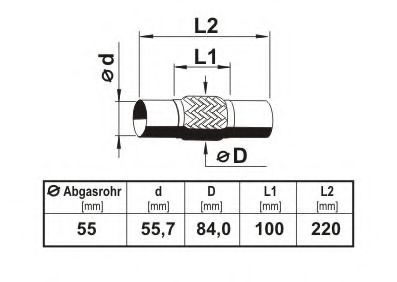 ERNST 460224 Гофрированная труба, выхлопная система; Гофрированная труба, выхлопная система для VOLKSWAGEN BEETLE (Фольксваген Битл) ERNST 460224 Гофрированная труба, выхлопная система; Гофрированная труба, выхлопная система для VOLKSWAGEN BEETLE (Фольксваген Битл)