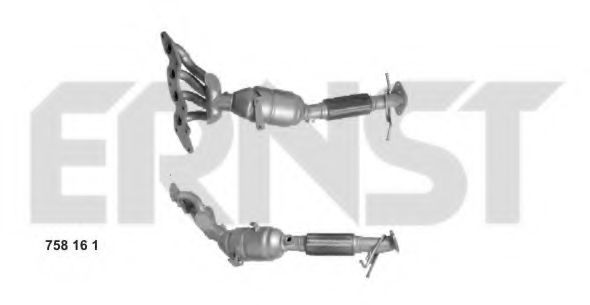 ERNST 758161 Катализатор; Катализатор коллектора для FORD MONDEO IV (Форд Мондео 4) ERNST 758161 Катализатор; Катализатор коллектора для FORD MONDEO IV (Форд Мондео 4)