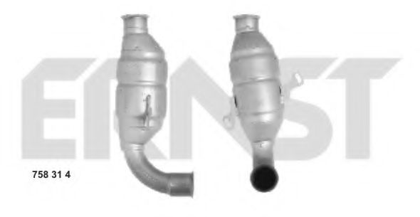 ERNST 758314 Катализатор для PEUGEOT 107 (Пежо 107) ERNST 758314 Катализатор для PEUGEOT 107 (Пежо 107)