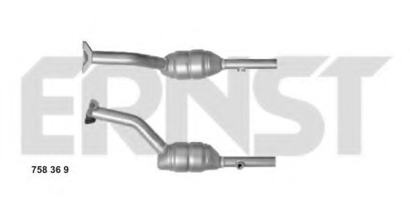 ERNST 758369 Катализатор для RENAULT EURO CLIO III (Рено Эуро клио 3) ERNST 758369 Катализатор для RENAULT EURO CLIO III (Рено Эуро клио 3)