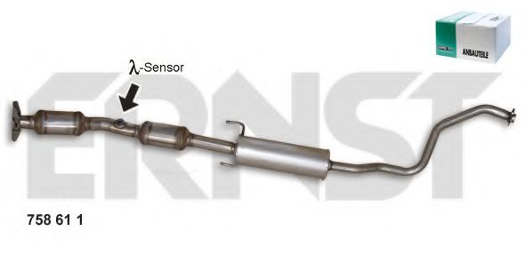 ERNST 758611 Катализатор для TOYOTA PRIUS (Тойота/тоета Приус) ERNST 758611 Катализатор для TOYOTA PRIUS (Тойота/тоета Приус)
