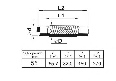 ERNST 460507 Гофрированная труба, выхлопная система; Гофрированная труба, выхлопная система для OPEL MOVANO (Опель Моvано) ERNST 460507 Гофрированная труба, выхлопная система; Гофрированная труба, выхлопная система для OPEL MOVANO (Опель Моvано)