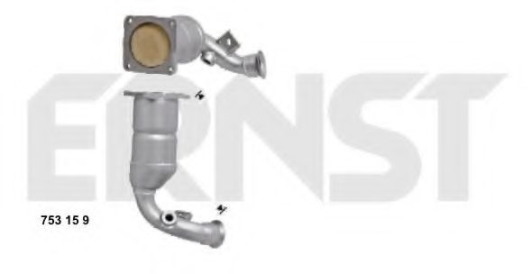 ERNST 753159 Катализатор для CITROËN C4 (CитроËн С4)