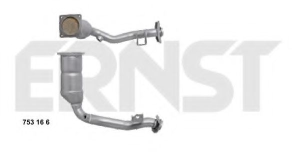 ERNST 753166 Катализатор для PEUGEOT 207 (Пежо 207) ERNST 753166 Катализатор для PEUGEOT 207 (Пежо 207)