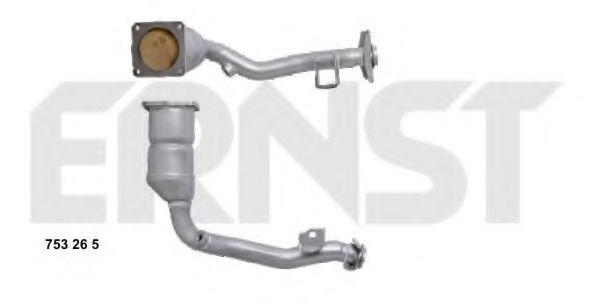 ERNST 753265 Катализатор для PEUGEOT 207 (Пежо 207) ERNST 753265 Катализатор для PEUGEOT 207 (Пежо 207)