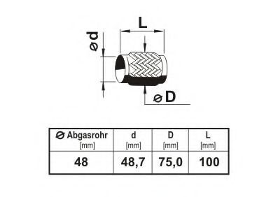 ERNST 460699 Гофрированная труба, выхлопная система; Гофрированная труба, выхлопная система для HYUNDAI COUPE (Хендай Cоупэ) ERNST 460699 Гофрированная труба, выхлопная система; Гофрированная труба, выхлопная система для HYUNDAI COUPE (Хендай Cоупэ)