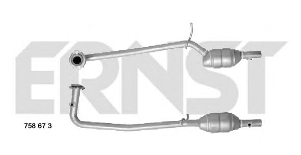 ERNST 758673 Катализатор для DACIA SANDERO (Дача Сандэро) ERNST 758673 Катализатор для DACIA SANDERO (Дача Сандэро)