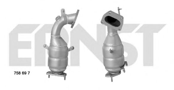 ERNST 758697 Катализатор для ABARTH GRANDE PUNTO (Абартх Гранде пунто) ERNST 758697 Катализатор для ABARTH GRANDE PUNTO (Абартх Гранде пунто)