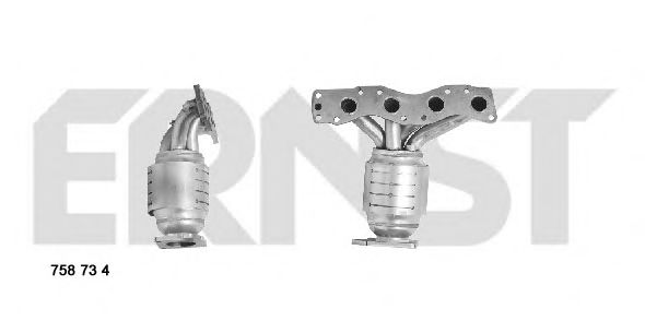 ERNST 758734 Катализатор; Катализатор коллектора для SUBARU JUSTY III (Субару Жустъ 3) ERNST 758734 Катализатор; Катализатор коллектора для SUBARU JUSTY III (Субару Жустъ 3)