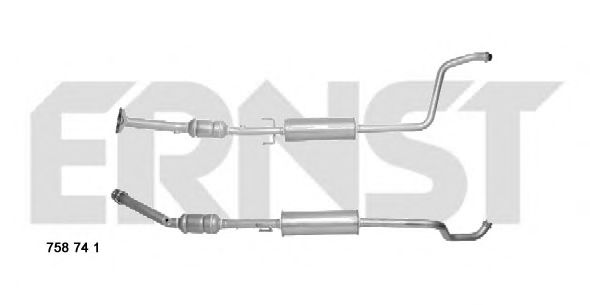 ERNST 758741 Катализатор для TOYOTA ECHO VERSO (Тойота/тоета Эчо vэрсо) ERNST 758741 Катализатор для TOYOTA ECHO VERSO (Тойота/тоета Эчо vэрсо)