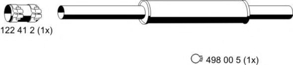 ERNST 142014 Предглушитель выхлопных газов для VOLKSWAGEN VENTO (Фольксваген Венто) ERNST 142014 Предглушитель выхлопных газов для VOLKSWAGEN VENTO (Фольксваген Венто)