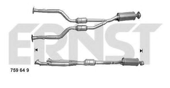 ERNST 759649 Катализатор для LEXUS IS II (Лексус Ис 2) ERNST 759649 Катализатор для LEXUS IS II (Лексус Ис 2)