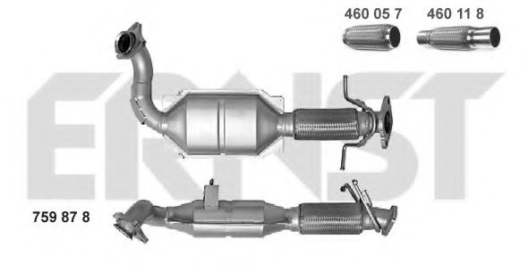 ERNST 759878 Катализатор для FORD MONDEO IV (Форд Мондео 4) ERNST 759878 Катализатор для FORD MONDEO IV (Форд Мондео 4)