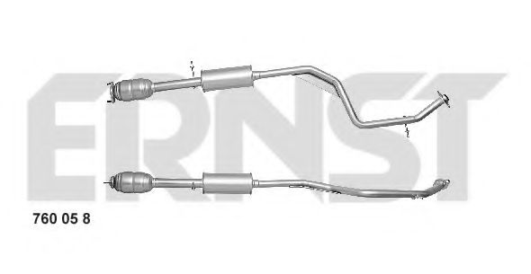 ERNST 760058 Катализатор для MAZDA 5 (Мазда 5)