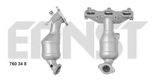 ERNST 760348 Катализатор; Катализатор коллектора для HYUNDAI SANTA FE I (Хендай Санта фэ1)