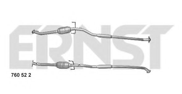 ERNST 760522 Катализатор для TOYOTA RAV 4 II (Тойота/тоета Рав 4 2) ERNST 760522 Катализатор для TOYOTA RAV 4 II (Тойота/тоета Рав 4 2)