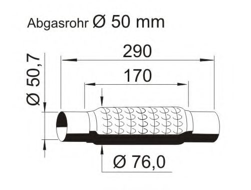 ERNST 464055 Гофрированная труба, выхлопная система; Гофрированная труба, выхлопная система для SEAT ALTEA (Сеат Алтэа) ERNST 464055 Гофрированная труба, выхлопная система; Гофрированная труба, выхлопная система для SEAT ALTEA (Сеат Алтэа)