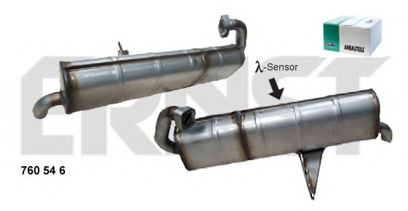 ERNST 760546 Катализатор для SMART FORTWO (Смарт Форту) ERNST 760546 Катализатор для SMART FORTWO (Смарт Форту)