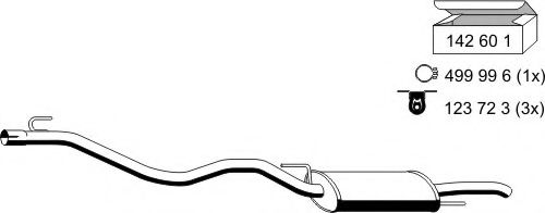 ERNST 142021 Глушитель выхлопных газов конечный для VOLKSWAGEN GOLF III (Фольксваген Гольф 3) ERNST 142021 Глушитель выхлопных газов конечный для VOLKSWAGEN GOLF III (Фольксваген Гольф 3)