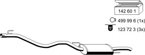 ERNST 142120 Глушитель выхлопных газов конечный для VOLKSWAGEN GOLF III (Фольксваген Гольф 3) ERNST 142120 Глушитель выхлопных газов конечный для VOLKSWAGEN GOLF III (Фольксваген Гольф 3)