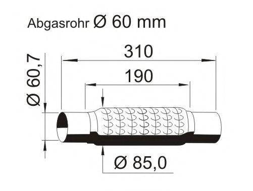 ERNST 464086 Гофрированная труба, выхлопная система; Гофрированная труба, выхлопная система для VOLKSWAGEN JETTA I (Фольксваген Жэтта и) ERNST 464086 Гофрированная труба, выхлопная система; Гофрированная труба, выхлопная система для VOLKSWAGEN JETTA I (Фольксваген Жэтта и)