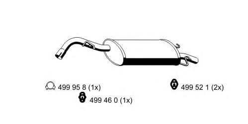 ERNST 332248 Глушитель выхлопных газов конечный для FORD (Форд) ERNST 332248 Глушитель выхлопных газов конечный для FORD (Форд)