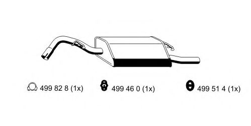 ERNST 342193 Глушитель выхлопных газов конечный для FORD (Форд) ERNST 342193 Глушитель выхлопных газов конечный для FORD (Форд)