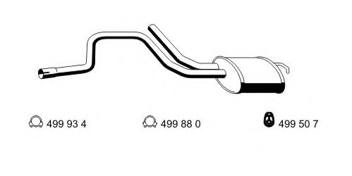 ERNST 343077 Глушитель выхлопных газов конечный для FORD (Форд) ERNST 343077 Глушитель выхлопных газов конечный для FORD (Форд)