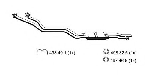 ERNST 365000 Предглушитель выхлопных газов для MERCEDESBENZ (Мерседес бенц) ERNST 365000 Предглушитель выхлопных газов для MERCEDESBENZ (Мерседес бенц)