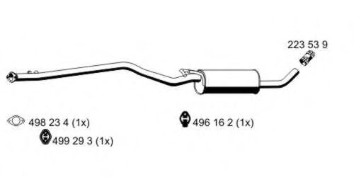 ERNST 331289 Средний глушитель выхлопных газов для FORD TRANSIT CONNECT (Форд Трансит cоннэcт) ERNST 331289 Средний глушитель выхлопных газов для FORD TRANSIT CONNECT (Форд Трансит cоннэcт)