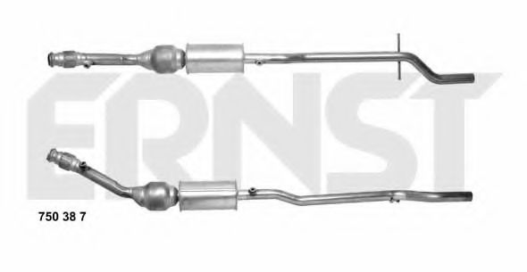 ERNST 750387 Катализатор для CITROËN C5 I (CитроËн С5 1)