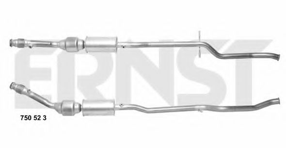ERNST 750523 Катализатор для CITROËN C5 I (CитроËн С5 1)