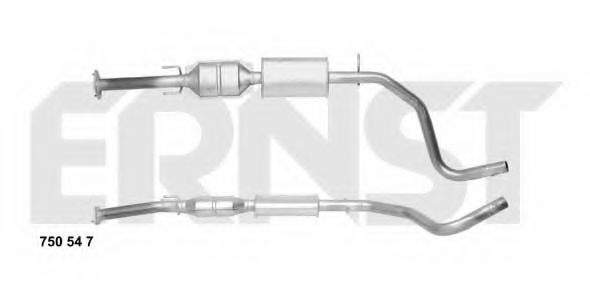 ERNST 750547 Катализатор для FIAT STILO MULTI (Фиат Стило мульти) ERNST 750547 Катализатор для FIAT STILO MULTI (Фиат Стило мульти)