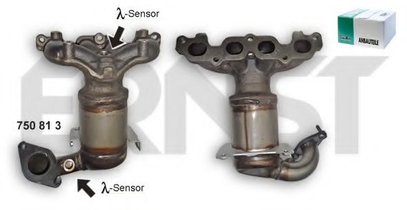 ERNST 750813 Катализатор; Катализатор коллектора для FORD FUSION (Форд Фьюжн)