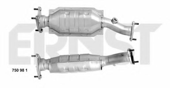 ERNST 750981 Катализатор для FORD MONDEO III (Форд Мондео 3)