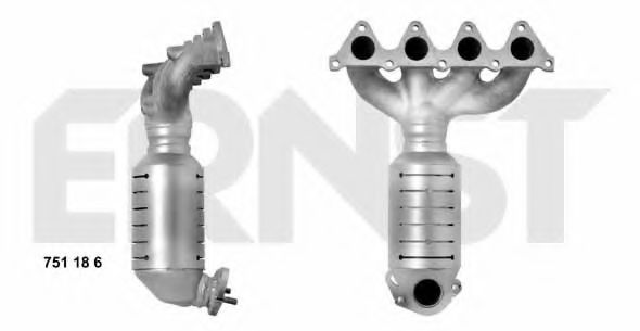 ERNST 751186 Катализатор; Катализатор коллектора для HYUNDAI LAVITA (Хендай Лаvита) ERNST 751186 Катализатор; Катализатор коллектора для HYUNDAI LAVITA (Хендай Лаvита)