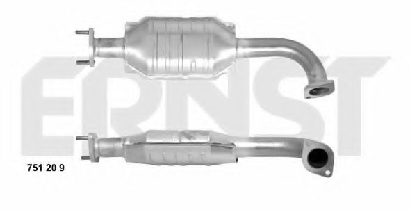 ERNST 751209 Катализатор для KIA SORENTO I (Киа Соренто 1) ERNST 751209 Катализатор для KIA SORENTO I (Киа Соренто 1)