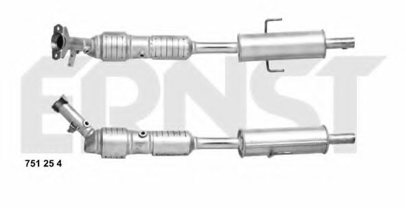 ERNST 751254 Катализатор для MAZDA 6 (Мазда 6) ERNST 751254 Катализатор для MAZDA 6 (Мазда 6)